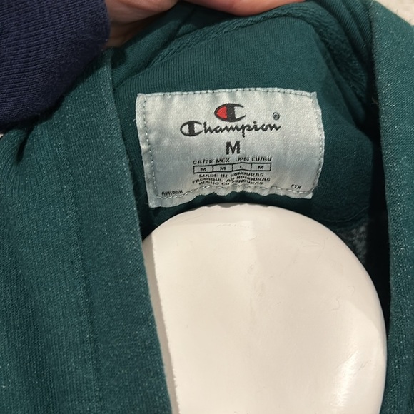 CHAMPION VINTAGE WAVE WASH ZIP-UP HOODIE IN WASHED Green Size M - Picture 5 of 7